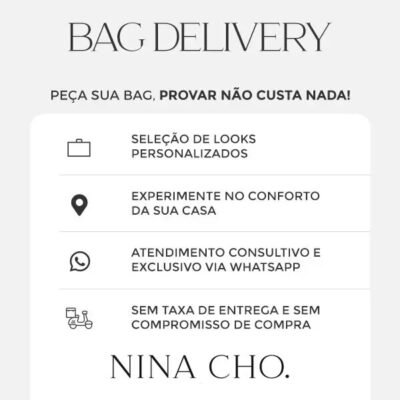 Serviço de Bag Delivery Nina Cho, delivery de roupas em BH